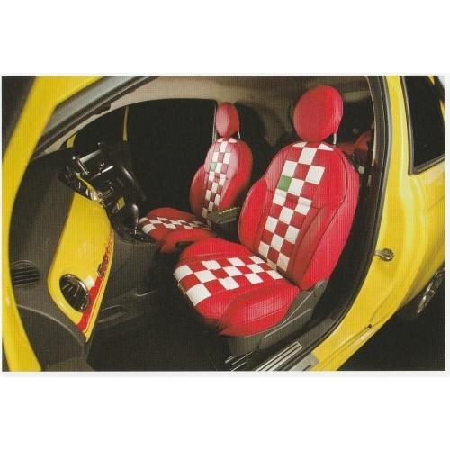 FIAT 500/500C フィアット シートカバー チェッカーノ CABANAシート
