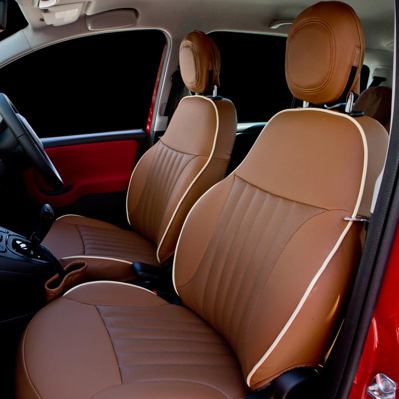 FIAT PANDA フィアットパンダ シートカバー サローネ 本革パンチング 