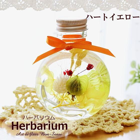 ハーバリウム Herbarium ≪コロン≫ ハートリーフ入り 植物標本 ギフト