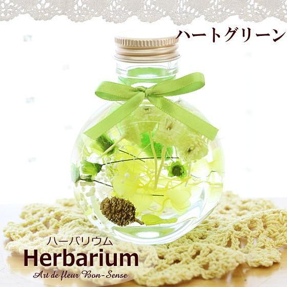 ハーバリウム Herbarium ≪コロン≫ ハートリーフ入り 植物標本 ギフト