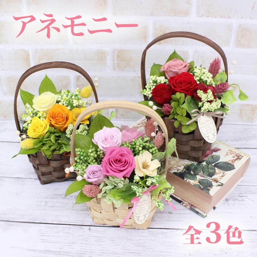 母の日 2026  プリザーブドフラワー 誕生日 お祝い 開店祝い 記念日 結婚祝い プレゼント ギフト 母の日 選べる3色「アネモニー」[プリザーブドフラワー]（Yahoo!・花 フラワーギフト ボンサーンス）