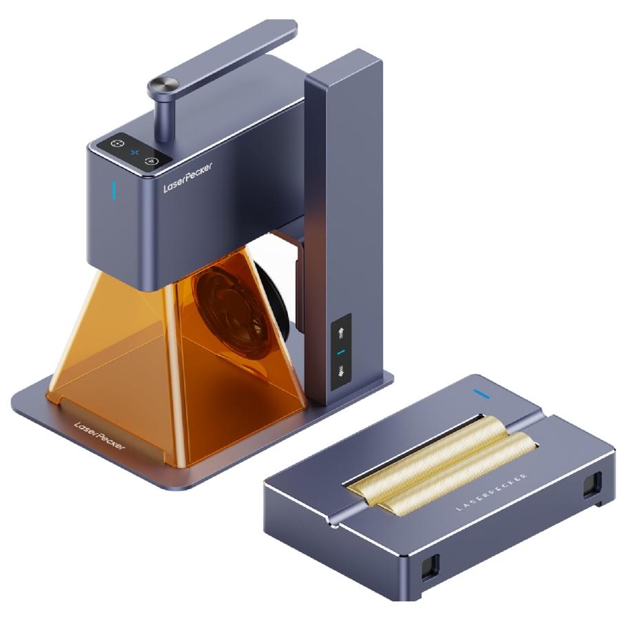 LaserPecker 2 レーザー彫刻機 5回使用・動作確認済み LaserPecker 2 レーザー彫刻機 初心者向けエントリーモデル