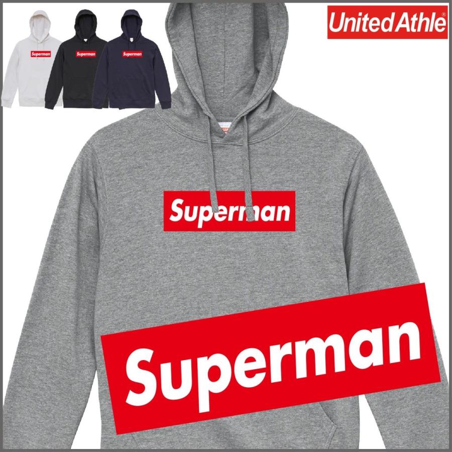 パーカー シュプリーム Supreme 好き必見 superman プルオーバー ボックスロゴ S〜XXL :superman-parker