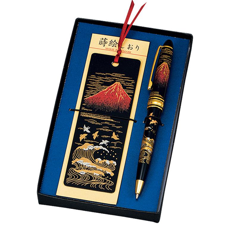 漆芸ボールペン&しおりセット 赤富士 M15799 : BONANZA - 通販 - Yahoo