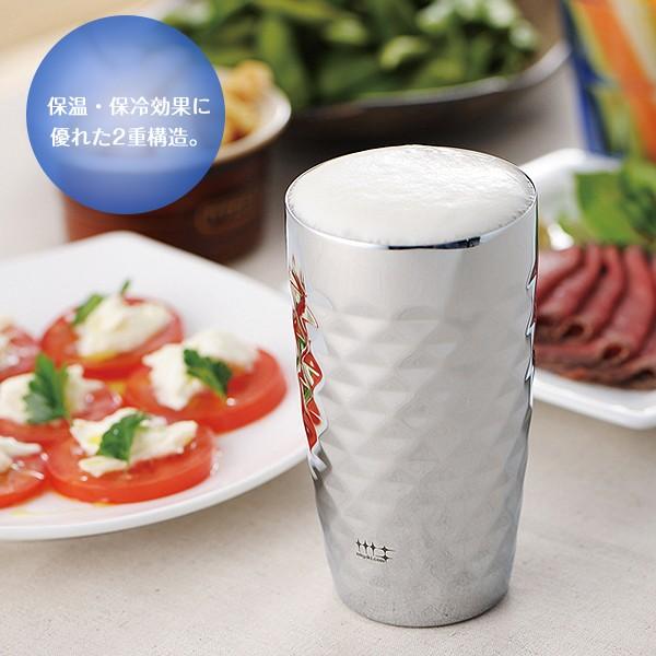 磨き屋シンジケート 2重ビアタンブラー ダイヤ 370ml YJ1192 保温 保冷