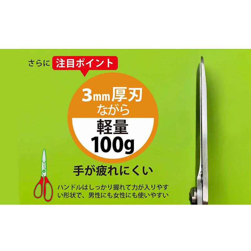 木村刃物製作所 薄＋厚ハイブリッドキッチン HB1-210N-R 赤 日本製