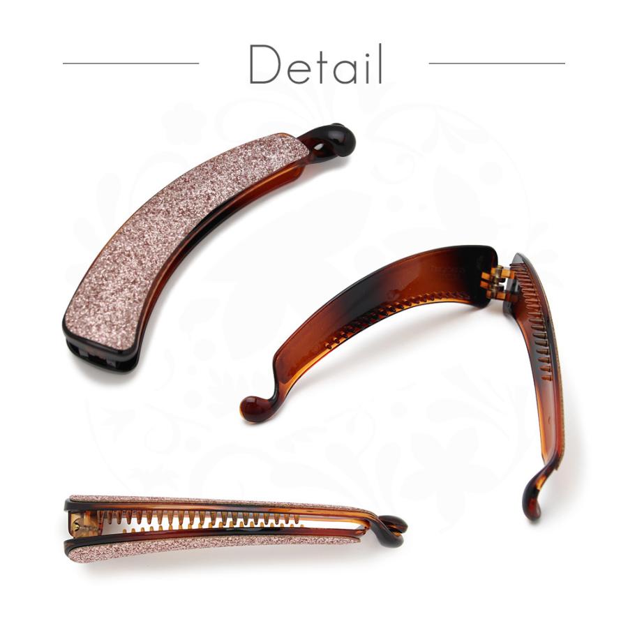 バナナクリップ 大きめ 髪が多い ヘアクリップ シンプル Lサイズ