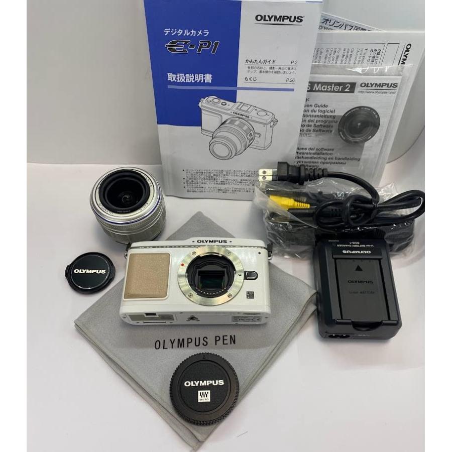 激安セール】OLYMPUS ミラーレス一眼 E-P1 E-P1 レンズキット ホワイト