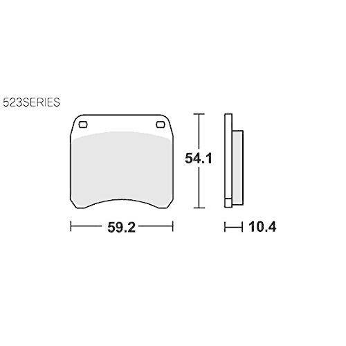 キタコ(KITACO) SBS ブレーキパッド 523HF セラミック ドゥカティ トライアンフ APレーシング 等 777-0523000|bonbon-a-c|02