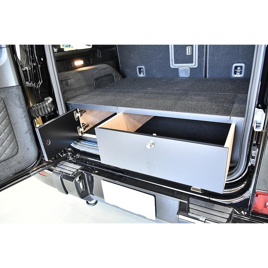 ベンツGクラス ゲレンデ w463a ラゲッジボード フルフラットトランク収納 W463A Gクラス 専用 ラゲッジボードキット ベージュ 扉あり