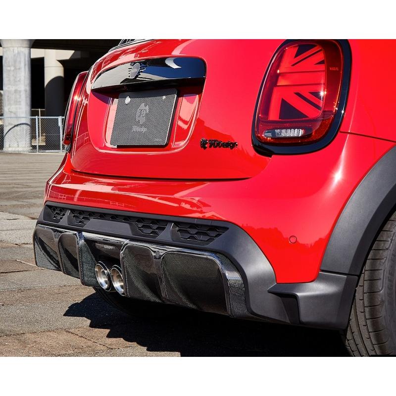 MINI（ミニ） 3Dデザイン リアディフューザー カーボン MINI