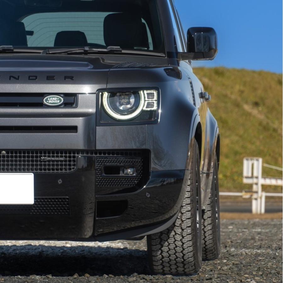 HRE ホイール\u0026スタッドレスタイヤ4本SET フローフォームFT1 9.0Jx20 ET35 5H/120 サテンブラック ランドローバー ディフェンダー ブラックナット付属の画像