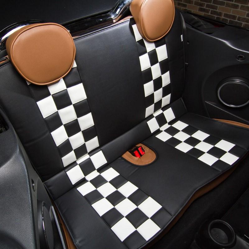 CABANA カバナ L字シート チェッカー PVCレザー クッション BMW MINI