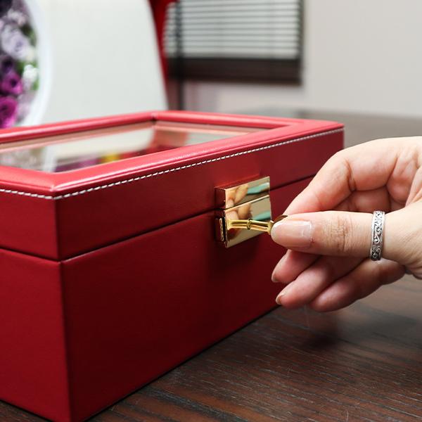 追跡付★還暦祝い 女性 おしゃれ ジュエリーボックス お母さんの宝箱 名入れあり 1週間発送コース ジュエリーケース 時計ケース 名入れ 小物入れ 還暦 プレゼント 母