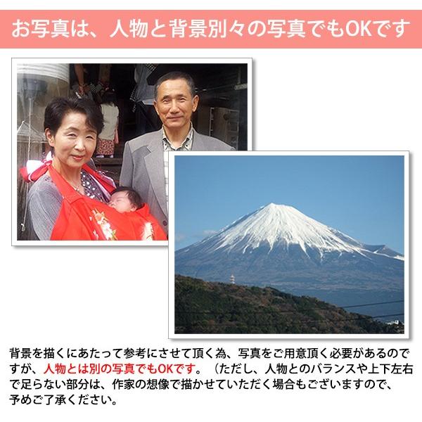 似顔絵世界大会日本人1位の作家が描く 似顔絵ポエム 背景入り 1〜2人用 イーゼル付き 額入り ネームインポエム 名前詩 喜寿祝い プレゼント 【エドヴァルト】 喜寿