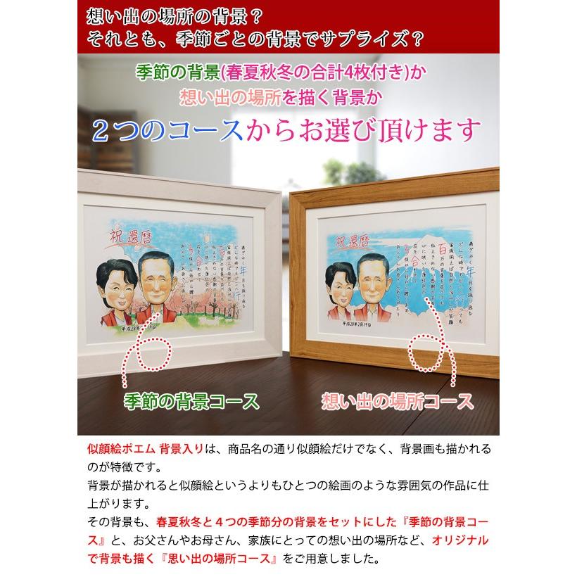 退職 プレゼント 似顔絵ポエム 背景入り 似顔絵 4人用 イーゼル無し 名入れ ネームインポエム 名前詩 退職祝い 男性 女性 金婚式のお祝いの言葉 両親 Kk0172n4k 還暦祝い本舗ヤフーショッピング店 通販 Yahoo ショッピング