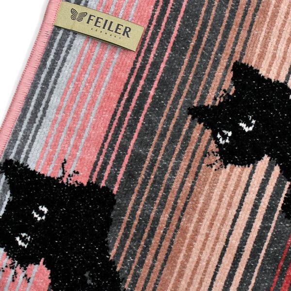 FEILER フェイラー 大判クロス 薔薇柄 ブラック FEILER フェイラー 大判クロス 薔薇柄 ブラック