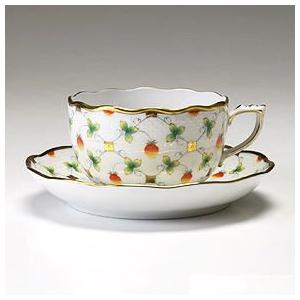 限定製作】ヘレンド（Herend） ストロベリーコンポジション ティーC