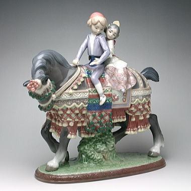 リヤドロ(Lladro リアドロ 陶器人形 置物) 少年と少女 少年 リヤドロ(Lladro リアドロ 陶器人形 置物) 少年と少女 少年