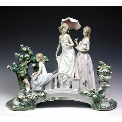 リヤドロ(Lladro リアドロ 陶器人形 置物) 乙女 夢の架け橋 リヤドロ(Lladro リアドロ 陶器人形 置物) 乙女 夢の架け橋