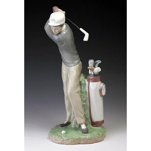 リアドロ ゴルファーナイスショット 陶器 【公式通販】