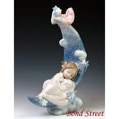 リヤドロ（Lladro リアドロ 陶器人形 置物） 赤ちゃん お月様の夢#ldr