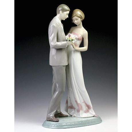 リヤドロ（Lladro リアドロ 陶器人形 置物） ウェディング プロポーズ  