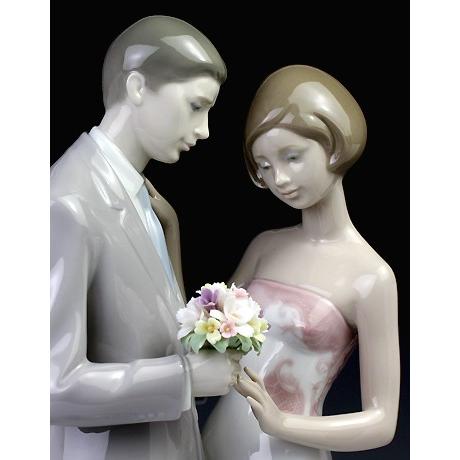 リヤドロ（Lladro リアドロ 陶器人形 置物） ウェディング プロポーズ