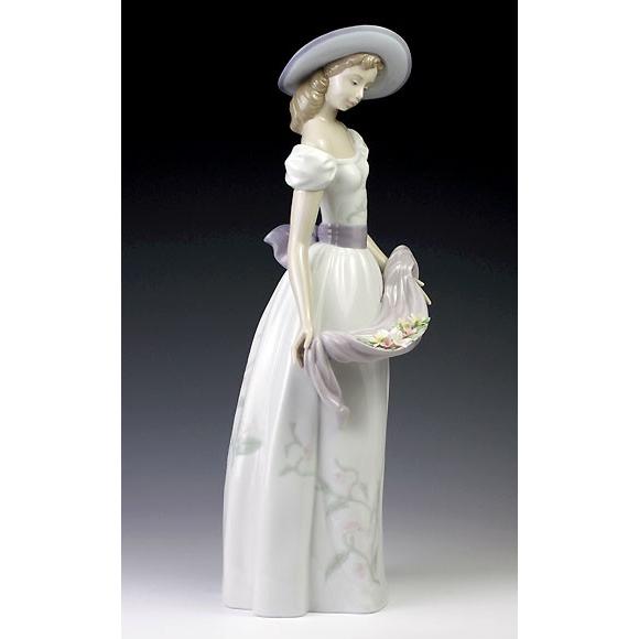 リヤドロ(Lladro リアドロ 陶器人形 置物) 花と少女 リヤドロ(Lladro リアドロ 陶器人形 置物) 花と少女