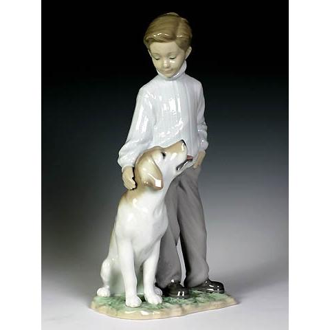 リヤドロ（Lladro リアドロ 陶器人形 置物） 男の子 僕の親友#ldr-6902