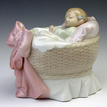 リヤドロ（Lladro リアドロ 陶器人形 置物） 赤ちゃん スィート