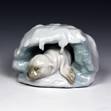 LIADRO アザラシの赤ちゃん リヤドロ 置物