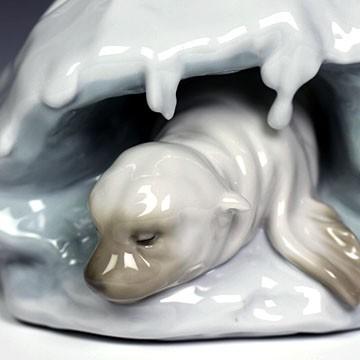 リヤドロ（Lladro リアドロ 陶器人形 置物） 動物 アザラシの