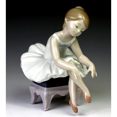 リヤドロ 置物一緒にお風呂陶器製