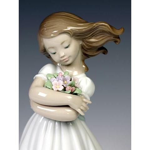 LLADRO リヤドロ(Lladro リアドロ 陶器人形 置物) 花と少女 LLADRO リヤドロ(Lladro リアドロ 陶器人形 置物) 花と少女