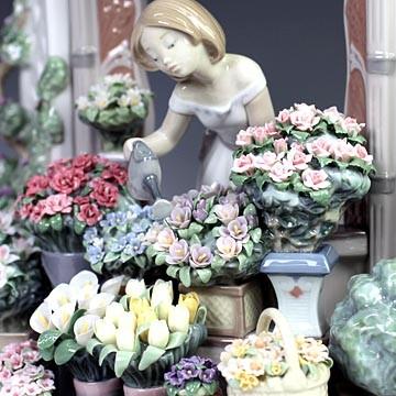 リヤドロ（Lladro リアドロ 陶器人形 置物） 花と少女 ロマンティックな朝 #ldr-8250｜bondstreet｜03