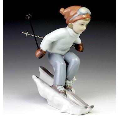 リヤドロ（Lladro リアドロ 陶器人形 置物） 男の子 僕が一番のり#ldr