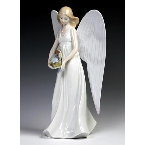 リヤドロ（Lladro リアドロ 陶器人形 置物） 天使 星を散りばめて 