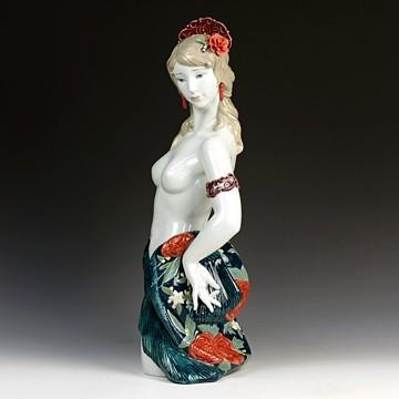 リヤドロ にらめっこ LLADRO（リヤドロ） リヤドロ（Lladro リアドロ 陶器人形 置物） 乙女
