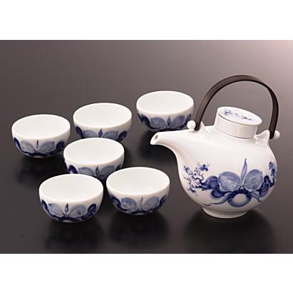 マイセン（Meissen） ブルーオーキッド ジャパニーズ急須（茶こし付 