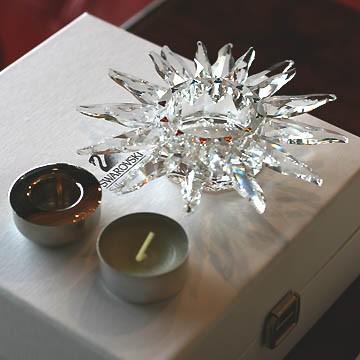 スワロフスキー 置物 キャンドルホルダー スワロフスキー キャンドル