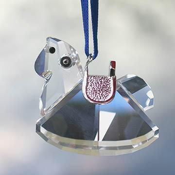訳ありスワロフスキー 置物（Swarovski） オーナメント ロッキング 