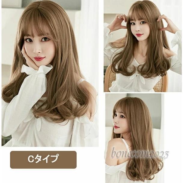 フルウィッグ ロング キュート 自然 グラデーション ネット付 かわいい グラデーション  セミロング ウィッグ  wig うぃっぐ かつら つけ毛｜bonecom2023｜10