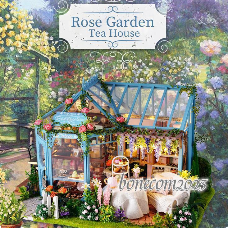 手作り キット セット ミニチュア ROSE GARDEN TEA HOUSE ヒナチロ｜bonecom2023｜11