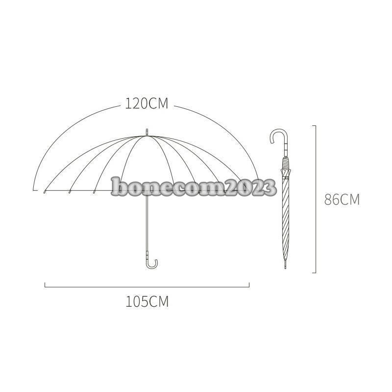 傘 長傘 雨傘 大きい 晴雨兼用 完全遮光 遮熱   本骨 耐強風 おしゃれ 丈夫 撥水加工 ビジネスマン 通勤 メンズ レディース｜bonecom2023｜07