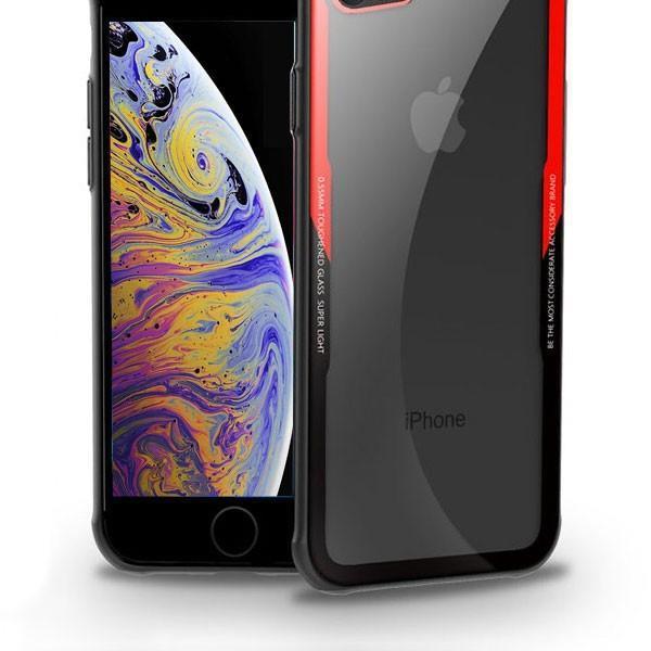 「」iPhoneXR/XS/XS MAX/SE（第2世代）/7/8/7 Plus/8 Plus/X用ケースカバー クリア背面 強化ガラス ソフトTPUバンパー スマホカバー｜bonecom2023｜05