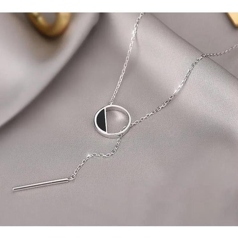 ネックレス レディース アクセサリー ラリエット サークル リング Y字 ロングチェーン おしゃれ かわいい 大人上品  エレガント フォー | ブランド登録なし | 06
