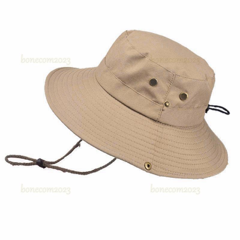 帽子 バケットハット メンズ サファリハット 夏 通気性 あご紐付 紫外線 持ち運び UV対策 釣り 散歩 カメラマン 暑さ対策 キャンプ 日よけ｜bonecom2023｜05