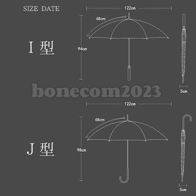 メンズ 長傘 紳士傘 天然木 ワンタッチ 撥水 耐風  本骨 軽量 晴雨兼用 UVカット 遮光   cm 大きい 雨傘 無地 傘 日傘 カジュアル ビジネス シック 大人 梅雨 父｜bonecom2023｜11