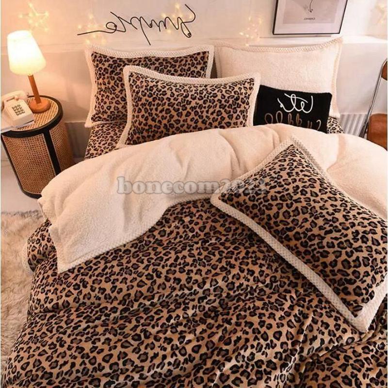 ヒョウ柄、アニマル柄4点セット枕2点敷き1点布掛け1